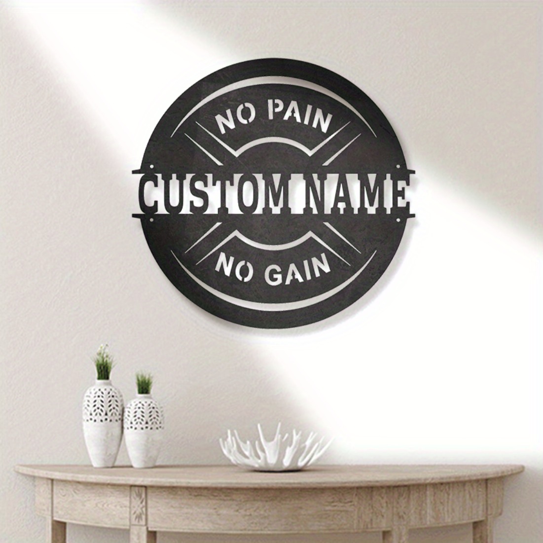 Home Gym Names - Arte da parete in metallo vintage