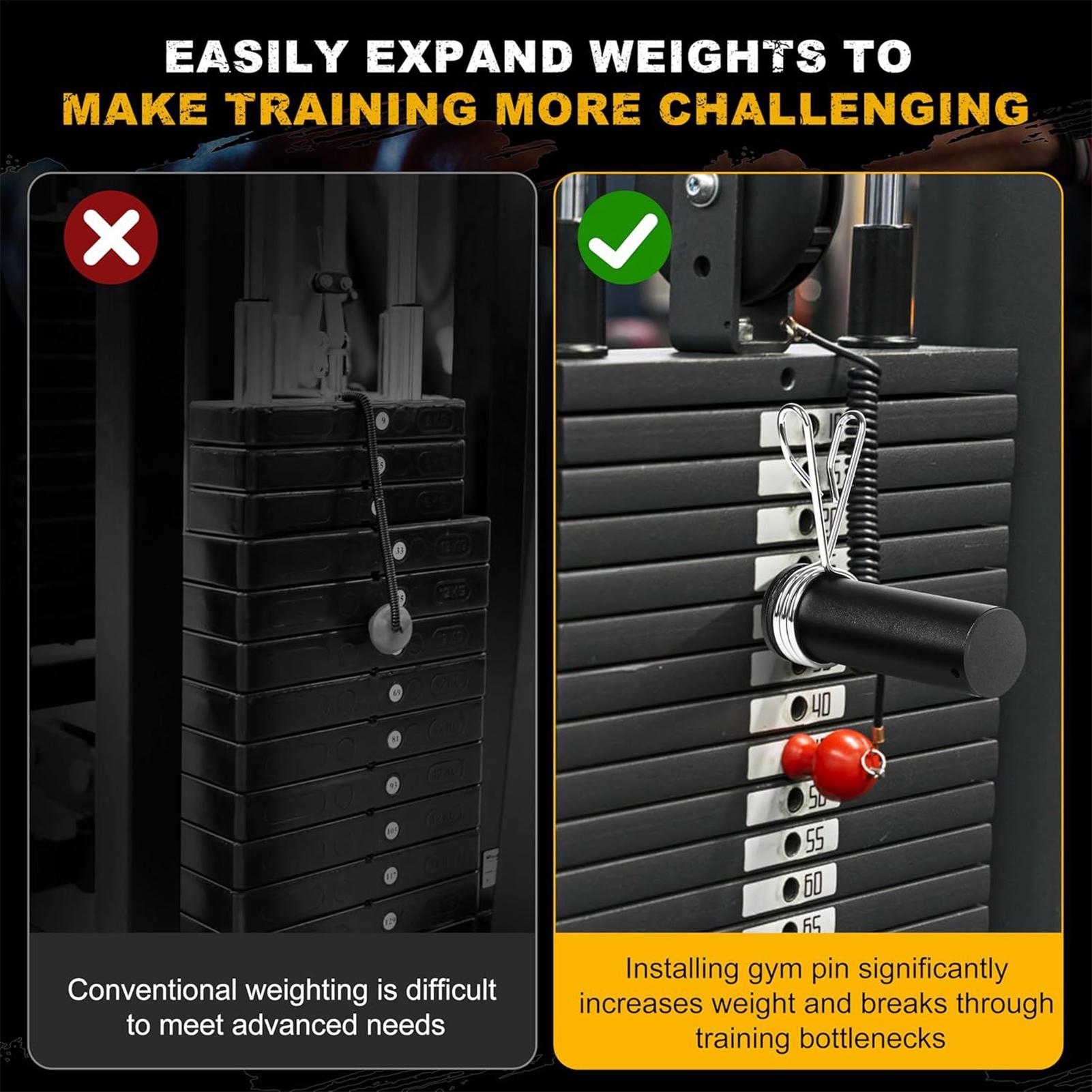 Home Gym Hack - Perno da palestra con collare a