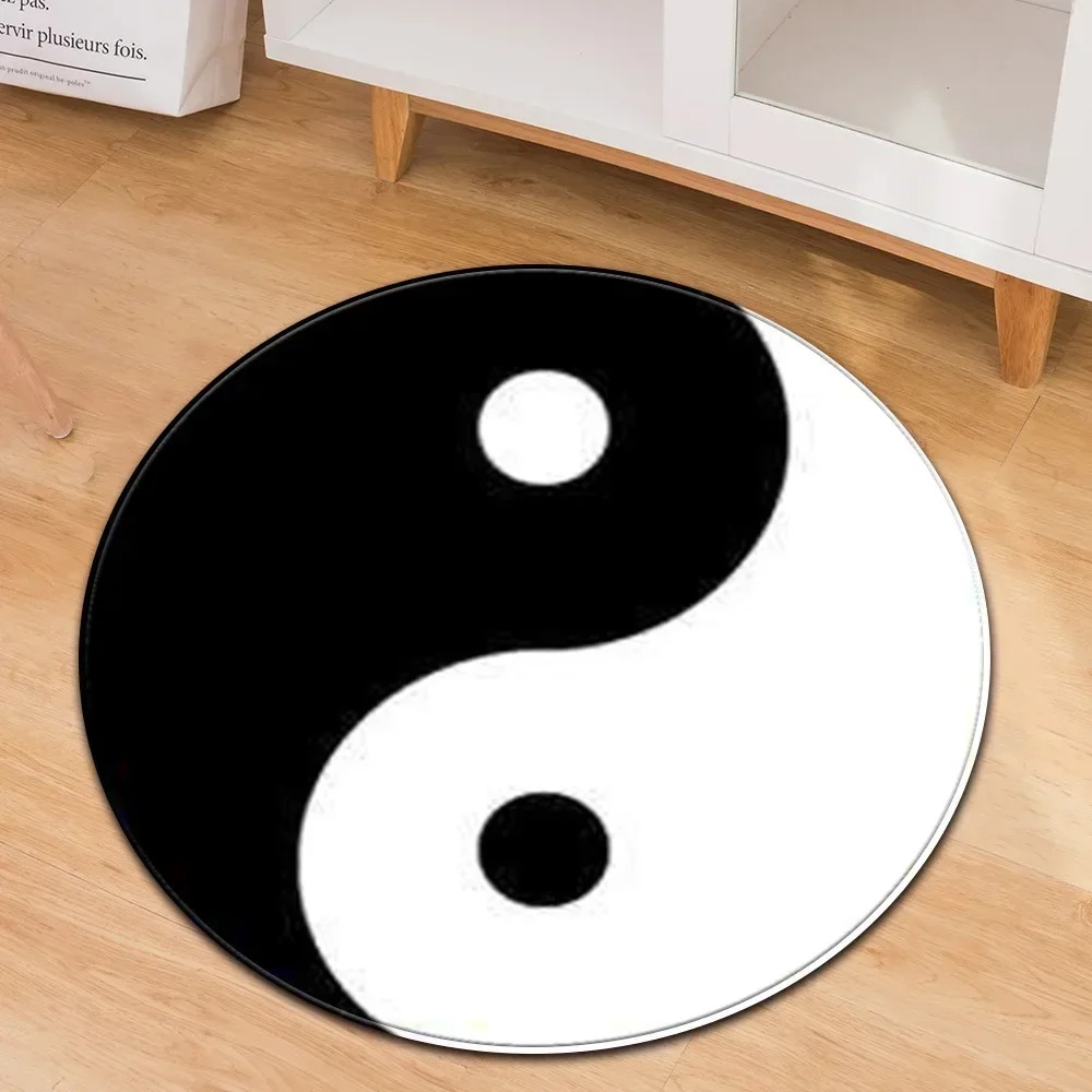 Home Gym Hack - Yin Yang Taiji Tappeto rotondo Fiore