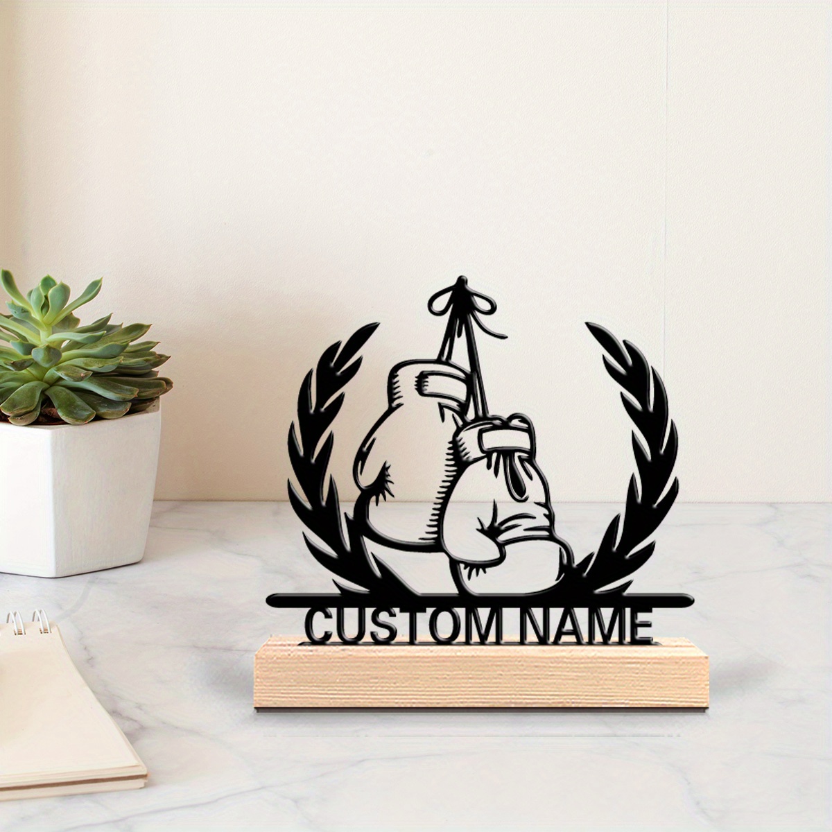 Home Gym Names - Statua in Metallo Personalizzata di Pugile