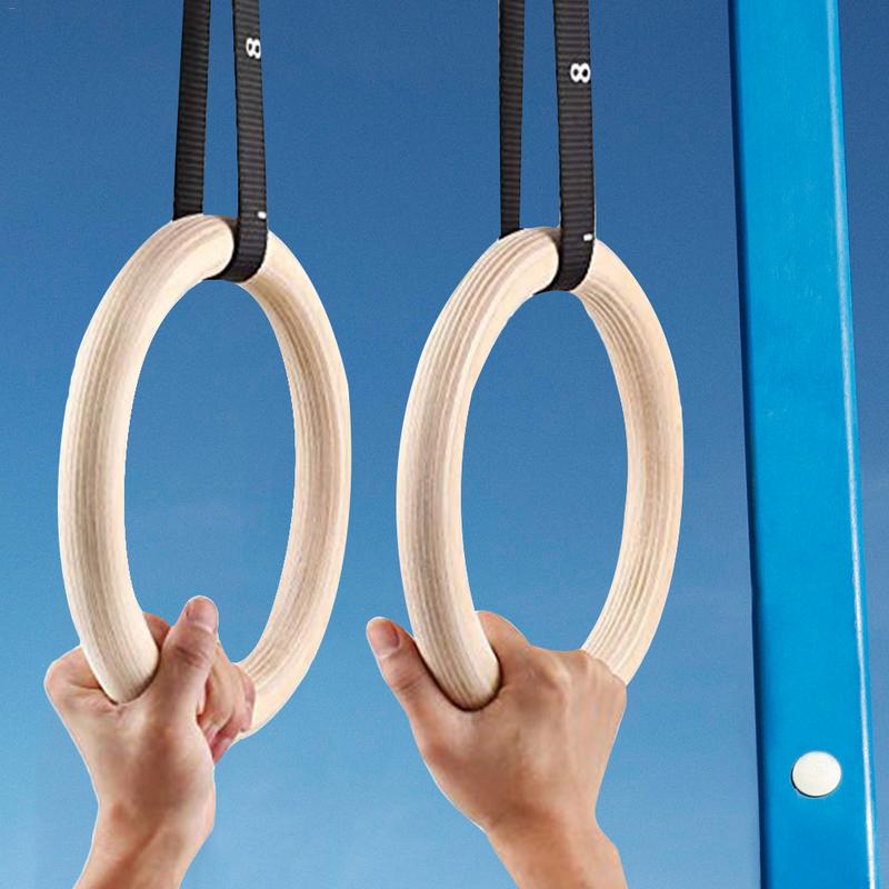 Gymnastic Rings Wooden - Anelli da ginnastica in legno di