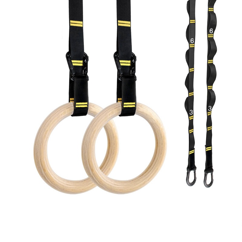 Gymnastic Rings Wooden - Anelli da Ginnastica da 28mm e