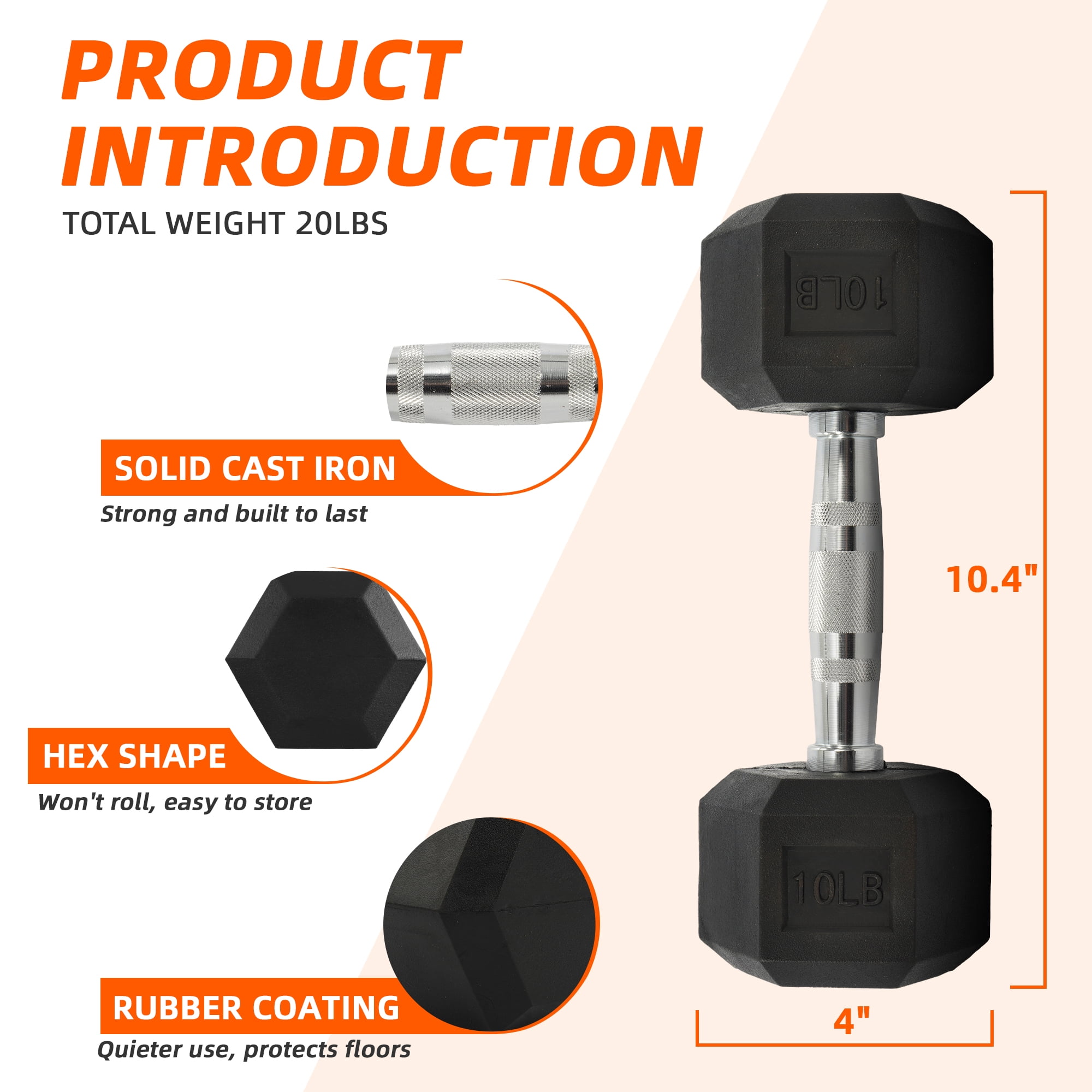 Manubri Esagonali Rivestiti in - Home Gym Hack recensione e prezzo