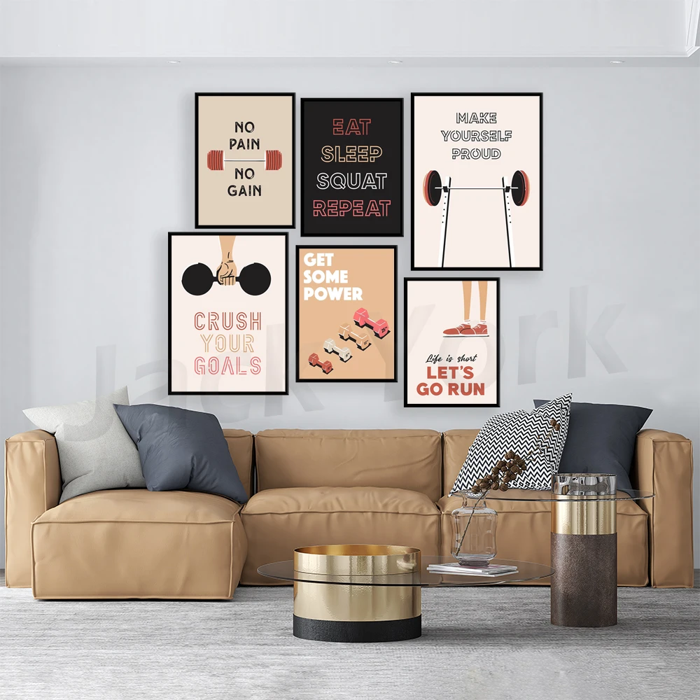 Arte da parete per palestra di - Home Gym York recensione e prezzo