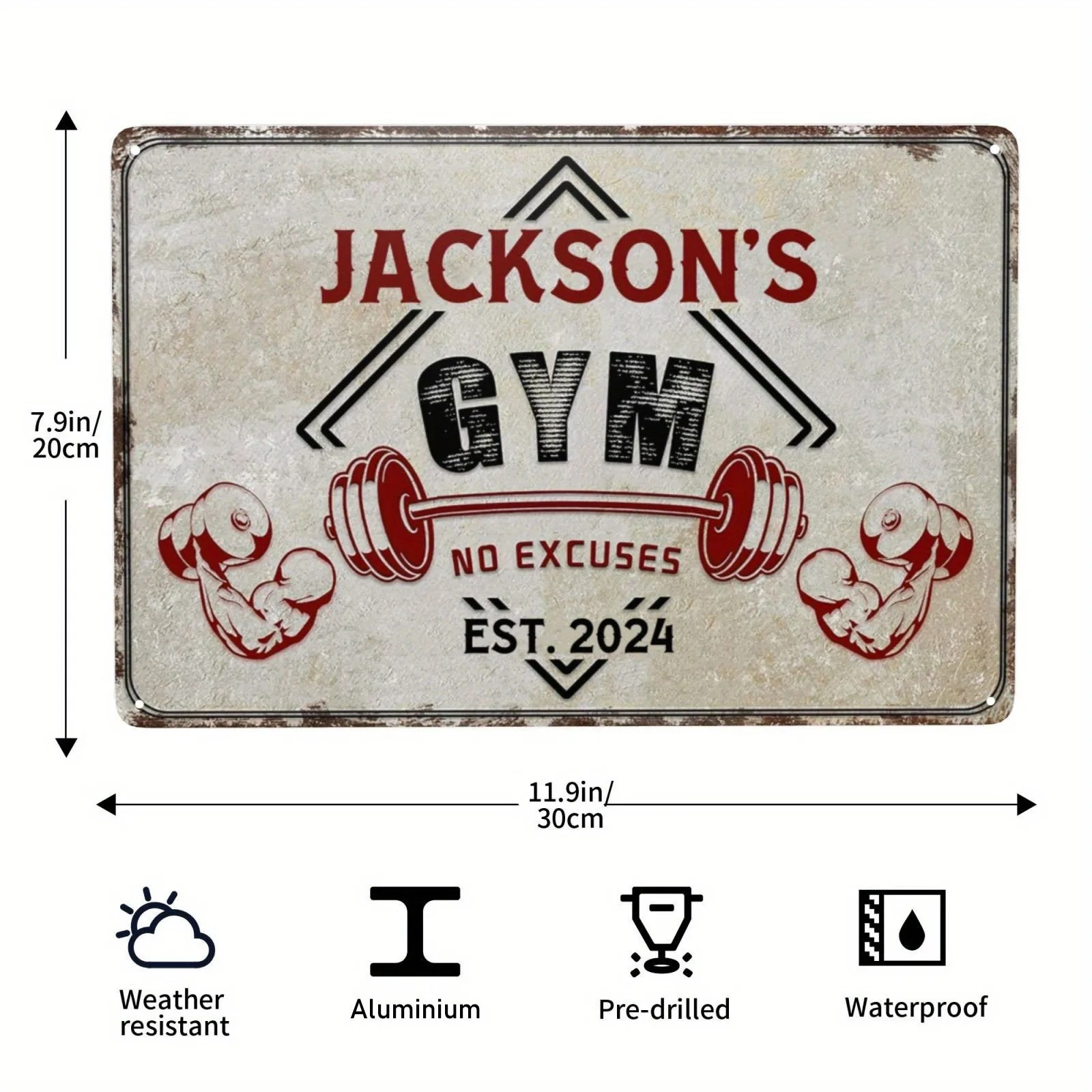 [2D Piatto] Insegna Personaliz - Home Gym Names recensione e prezzo
