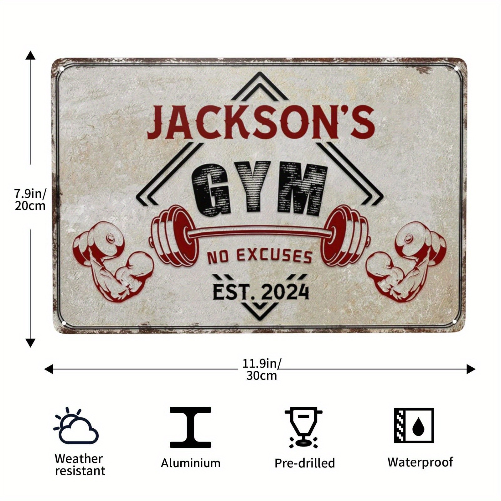 1 targa personalizzata con nom - Home Gym Names recensione e prezzo