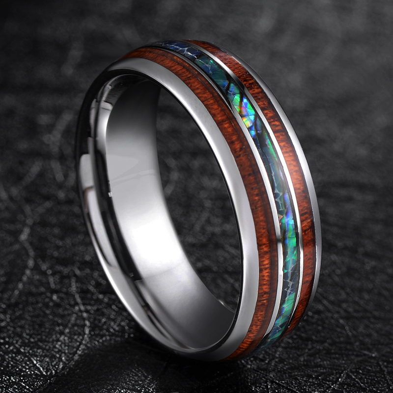 TIGRADE 8mm Carburo di Tungste - Gymnastic Rings Wooden recensione e prezzo