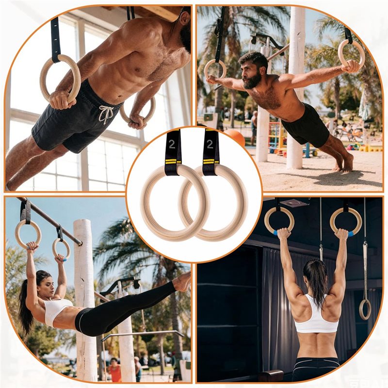 Anelli da Ginnastica in Legno  - Gymnastic Rings Wooden recensione e prezzo