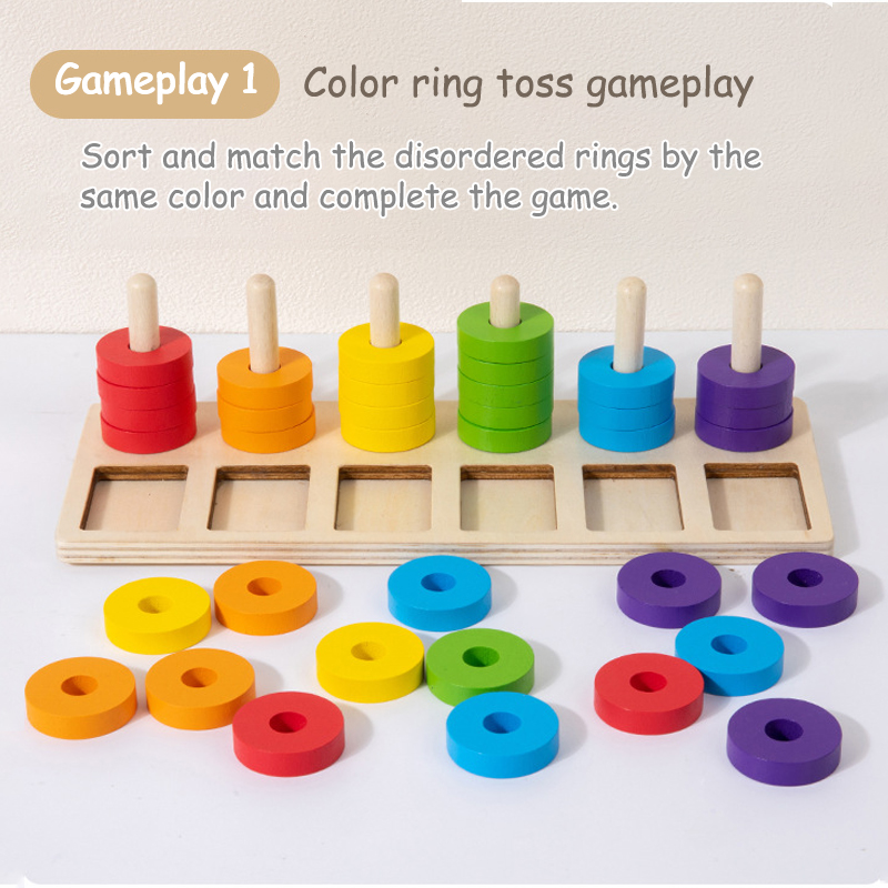 Gioco Montessori per l'allenam - Gymnastic Rings Wooden recensione e prezzo