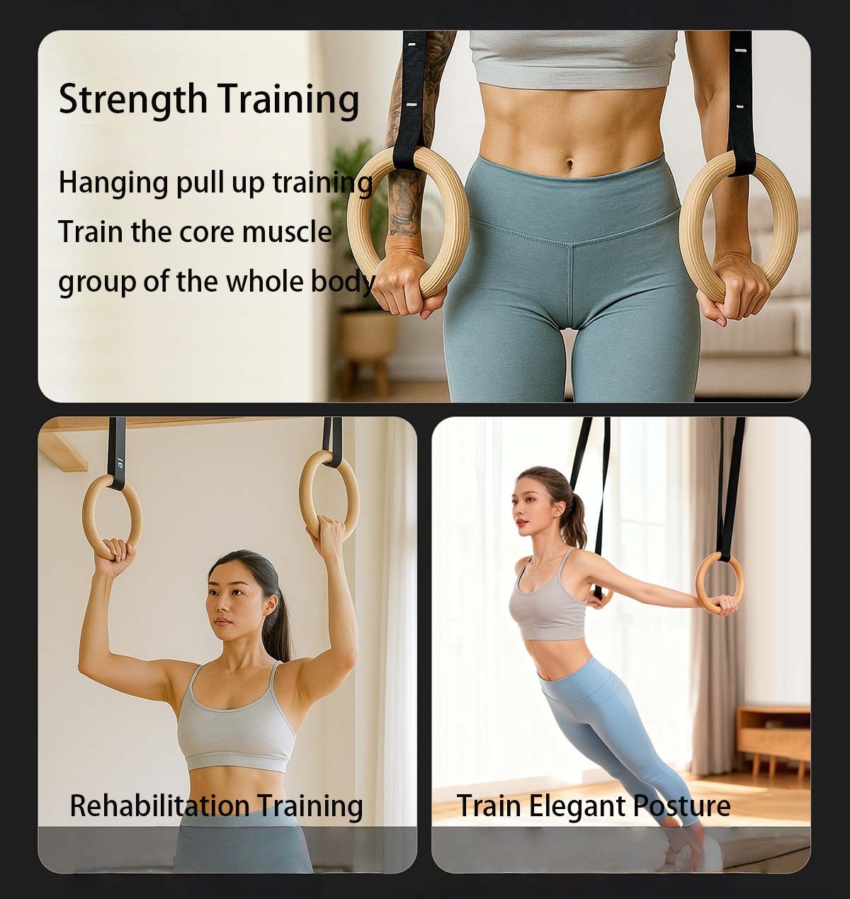 Anelli per ginnastica in legno - Gymnastic Rings Wooden recensione e prezzo